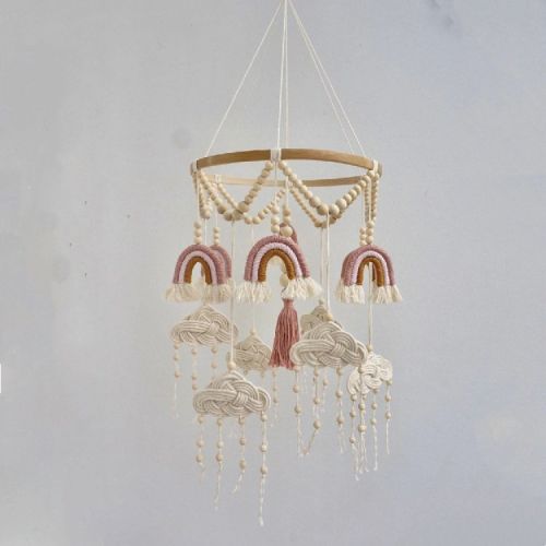 Nordic Style Baby Room Hand-woven Pendant