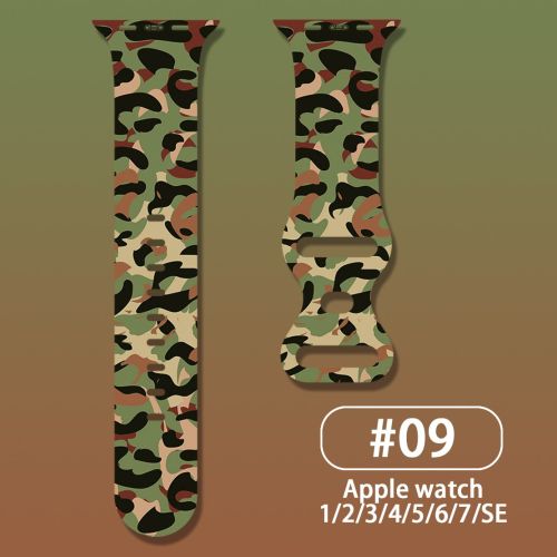 Butterfly Buckle Watch Strap Camouflage Pattern Personalized Print